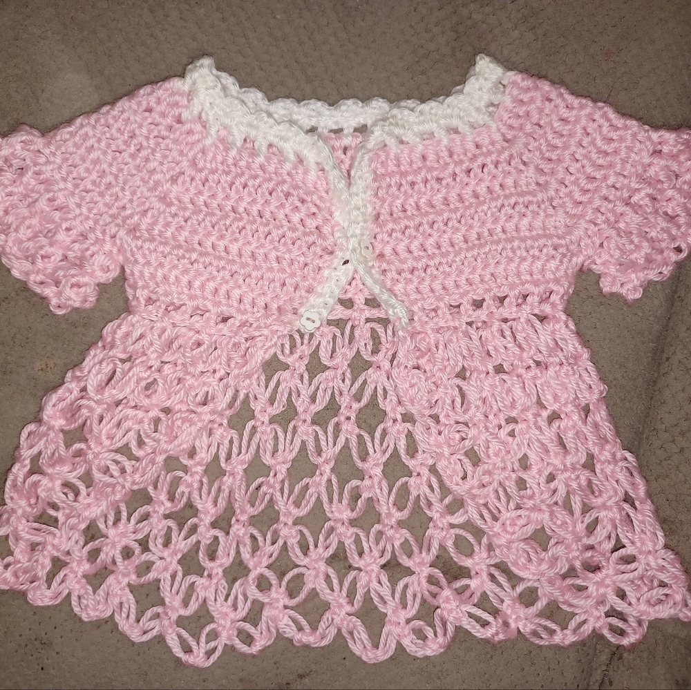 Crochet vest dress